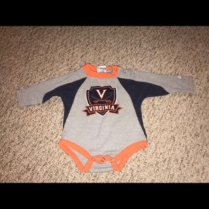 Virginia Cavaliers Boys Fleece Long Sleeve Onesie